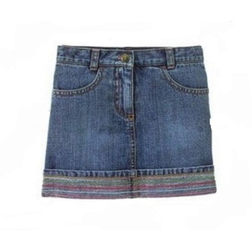 NEW Gymboree Girls 10 Skirt Denim jean embroider sequin cupcake cutie skort Pink
